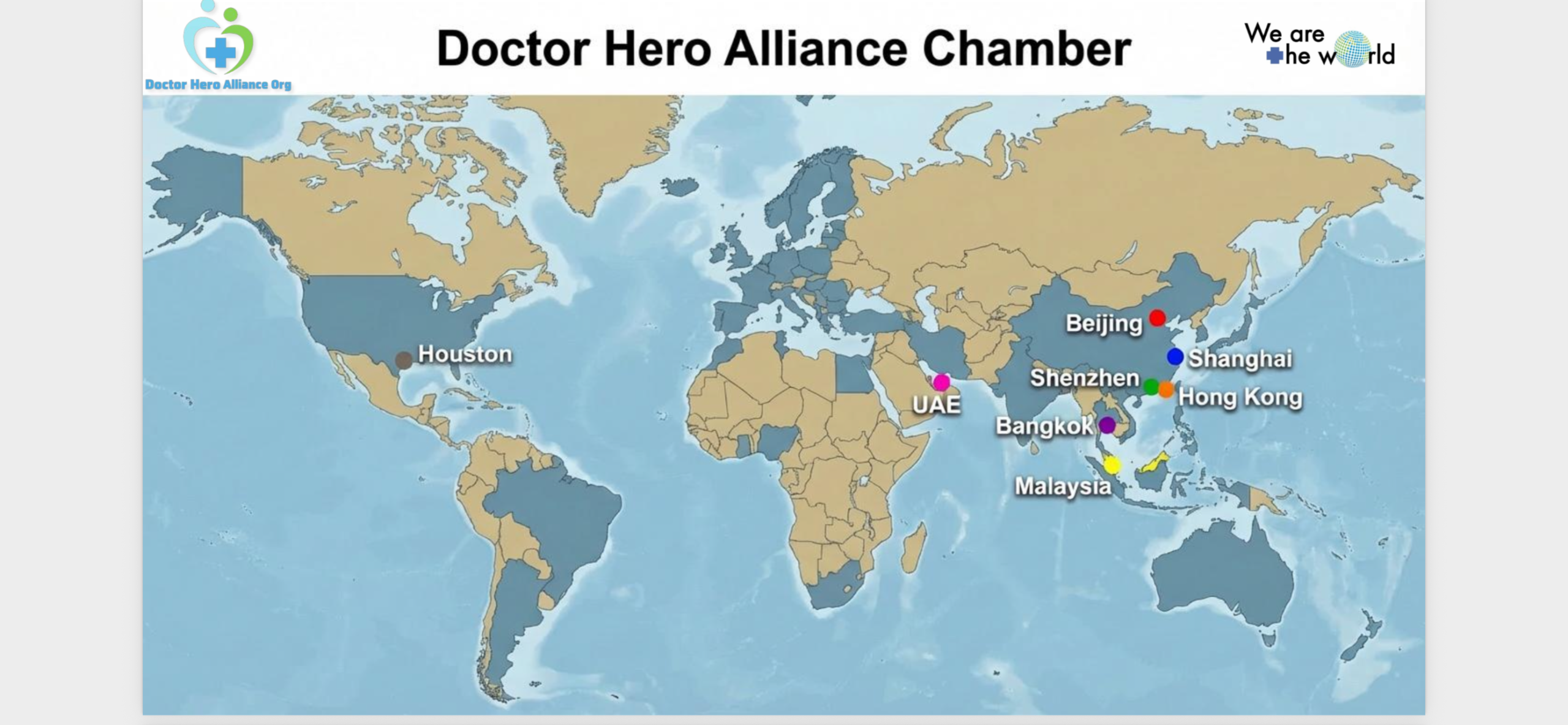 Doctor Hero Alliance Chamber Global Location Map